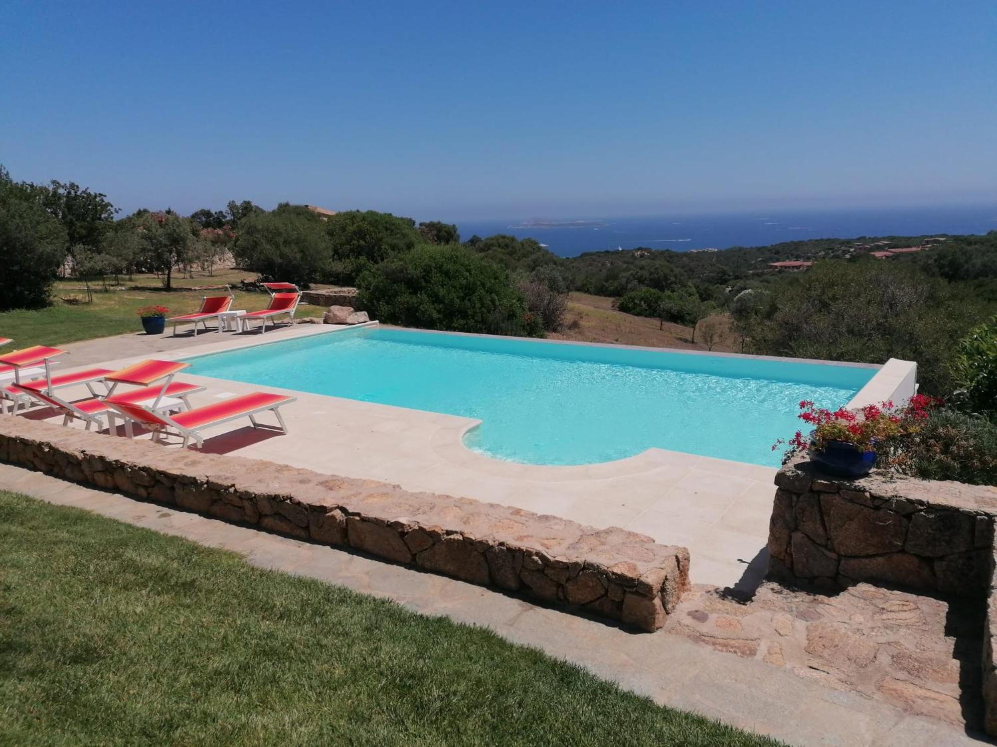La Sima Villa Con Piscina Vista Mare San Pantaleo Sardegna Dış mekan fotoğraf